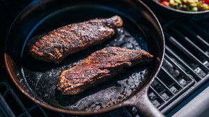 Coffee-Rubbed Hanger Steaks