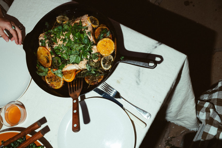 Slow Poached Citrus Salmon