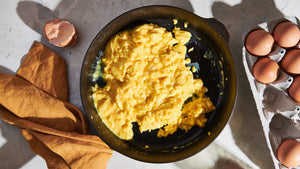 Cast Iron Soft-Scrambled Eggs