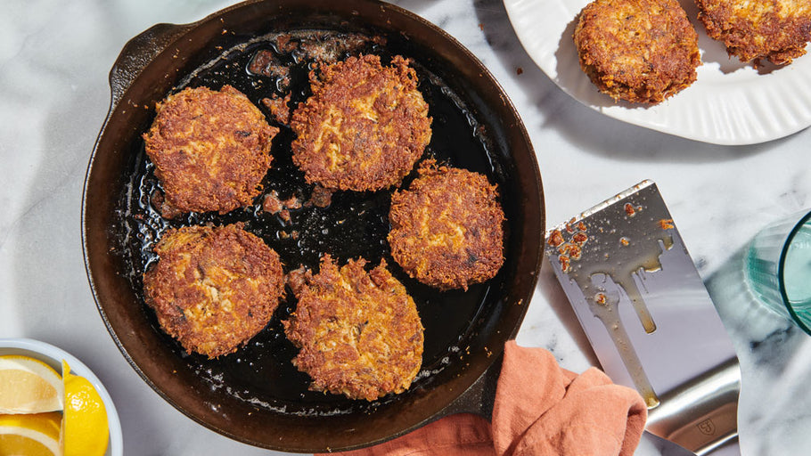 Maryland-Style Cast Iron Crab Cakes