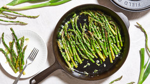 Cast Iron Skillet Asparagus and Spring Onions