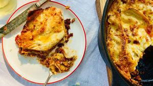 Deep-Dish Dutch Oven Lasagna