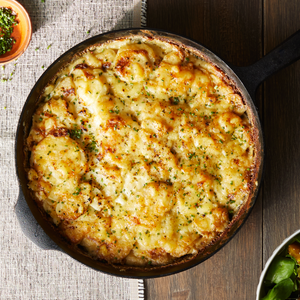 Potato Gratin in a Cast Iron Skillet