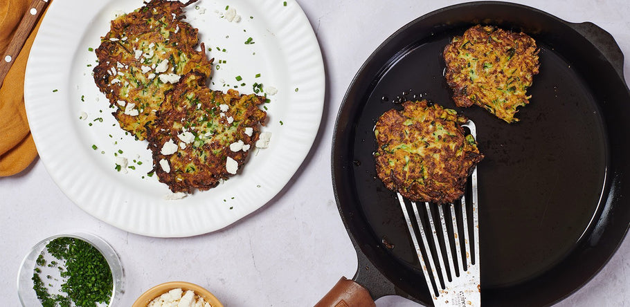 Cast Iron Zucchini Fritters